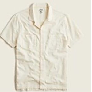 Jcrew camp collar garment dyed shirt (M)